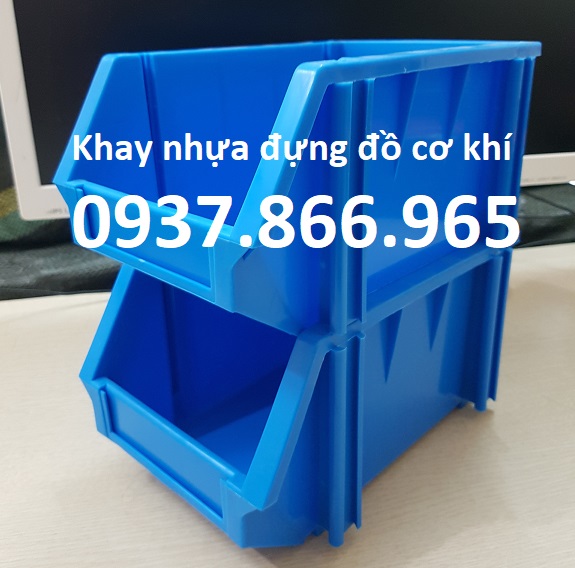 Hộp đựng đồ cơ khí, khay nhựa đựng bo mạch, khay nhựa có chân chống màu trắng