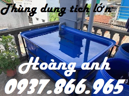 Thùng nhựa trồng sen, thùng nhựa HDPE dung tích lớn