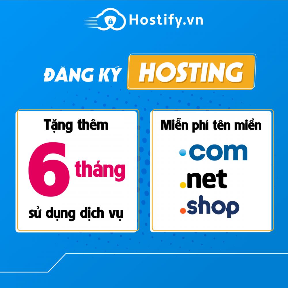 [Combo siêu hời - Kinh doanh siêu lợi] Tặng tên miền .com | .net | .shop + 6 tháng sử dụng