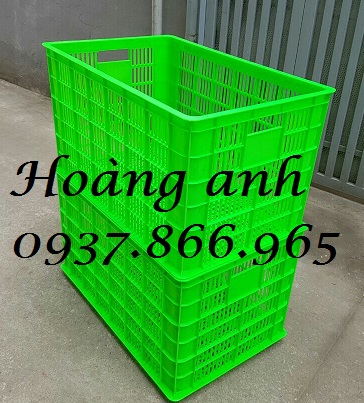 Sọt nhựa HDPE, sóng nhựa hở có bánh xe, cung cấp sọt nhựa có bánh xe tại miền bắc