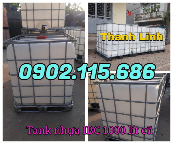    Tank nhựa 1000 lít hàng cũ