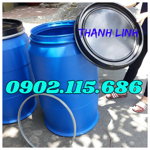 Thùng phuy nhựa 220L nắp hở mới và cũ