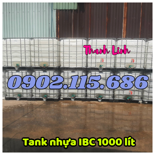 Bồn nhựa đựng hóa chất 1000 lít, tank nhựa đựng hóa chất, các loại chất lỏng  mới 80% - 95