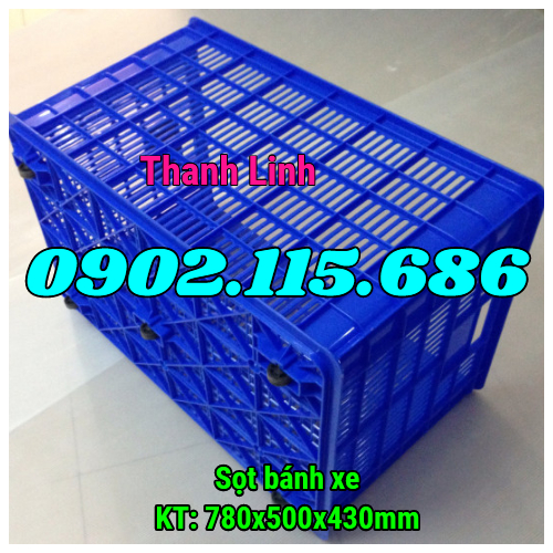 Sọt nhựa bánh xe, sọt nhựa 5 bánh xe,  sóng nhựa rỗng 5 bánh xe, sọt nhựa công nghiệp, sọt