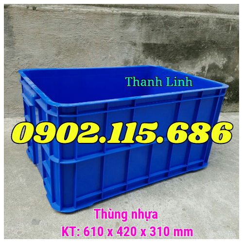 Thùng nhựa đặc, sóng nhựa bít, thùng nhựa HS019, thùng nhựa đựng link kiện, sóng bít HS019