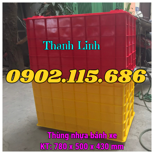 Thùng nhựa đặc bánh xe, thùng 5 bánh xe, sóng nhựa bít 5 bánh xe, thùng bánh xe công nghiệ