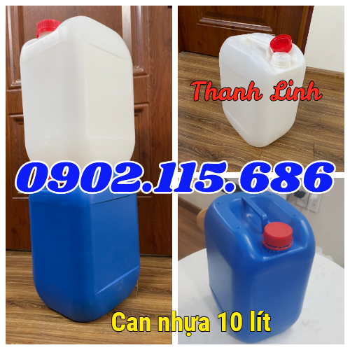 Can nhựa hóa chất, can nhựa 10 lít, can nhựa 10 lít trắng, can nhựa 10 lít xanh, can nhựa,