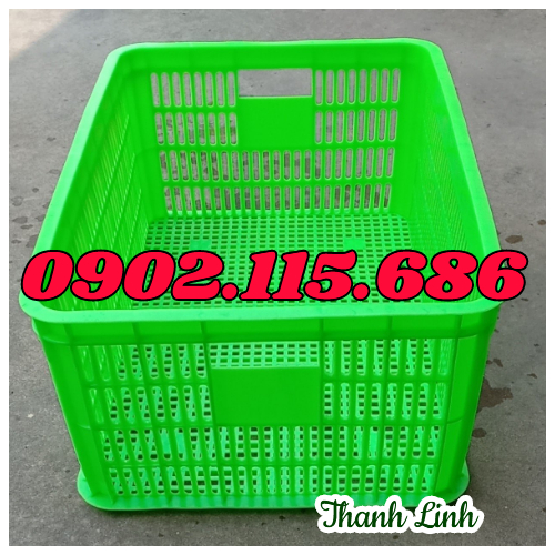 Thùng nhựa rỗng, sóng nhựa hở HS014, thùng nhựa cao 25cm, sọt nhựa rỗng cao 25cm, sọt nhựa