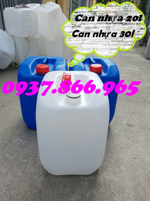 Can nhựa đựng dung dich lỏng cũ, can nhựa 30l, can nhựa cũ