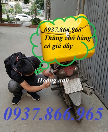 Thùng giao hàng có mút giữ nhiệt, thùng chở hàng giá rẻ, thùng giao cơm văn phòng