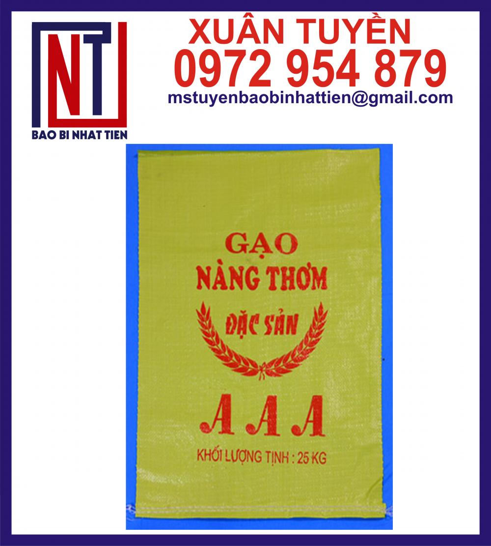 Bao bì gạo 25kg, bao PP đựng gạo 25kg