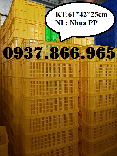 Giá sọt nhựa HS014, sọt nhựa đựng rau củ