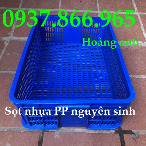 Sọt nhựa rỗng đựng thủy  hải sản, sọt nhựa HS014