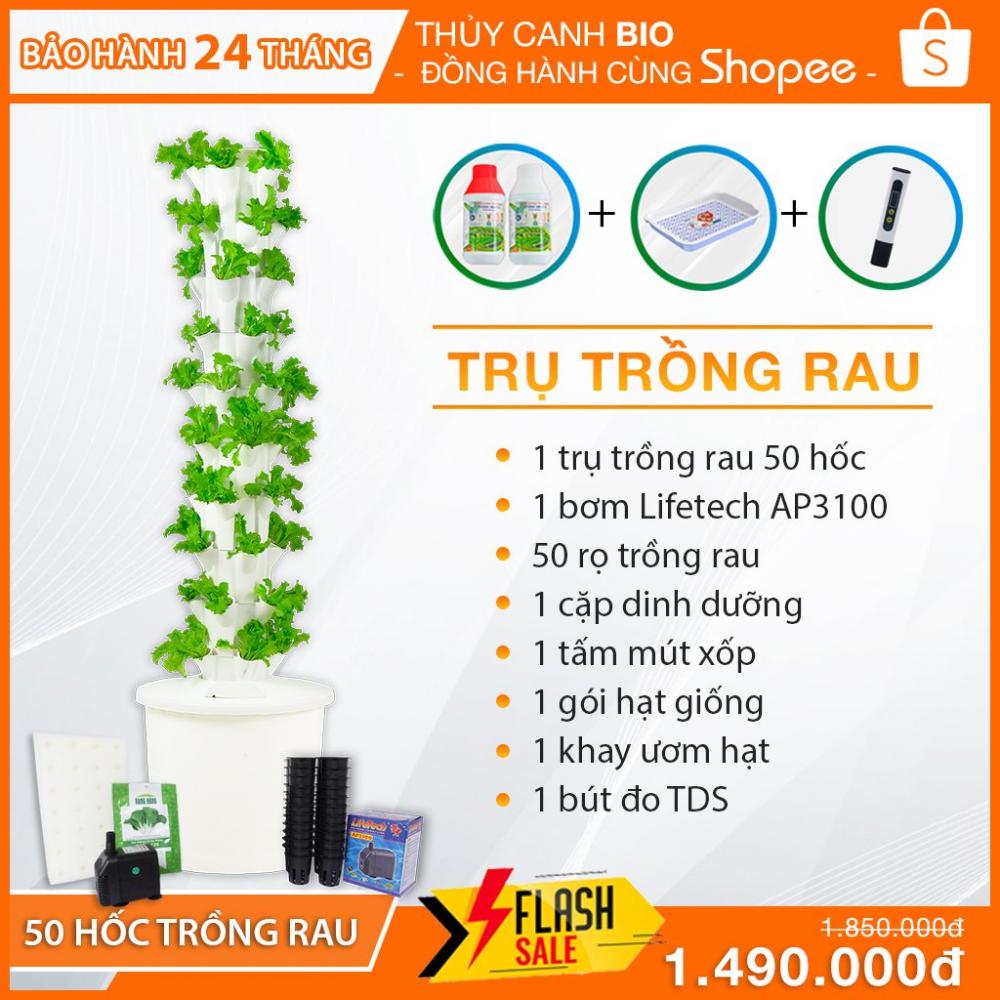 Trụ trồng rau Thủy Canh Bio phiên bản 2021