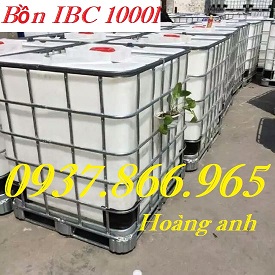 Bồn nhựa 1000l đựng nước tại công trình xây dựng