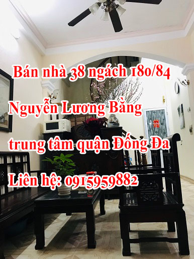 Bán nhà 38 ngách 180/84 Nguyễn Lương Bằng, trung tâm quận Đống Đa