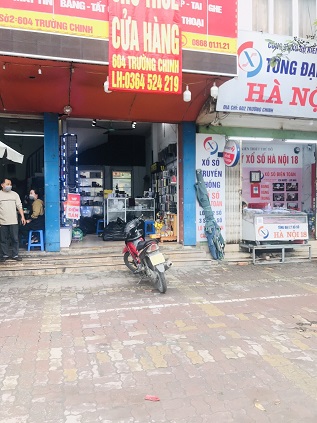 Cho thuê cửa hàng tại số 14/604 đường Trường Chinh, quận Đống Đa (mặt đường Trường Chinh )