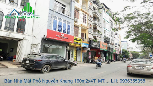 Chính Chủ Bán Tòa Nhà Mặt Phố Nguyễn Khang, Yên Hòa, 159m2, 4 Tầng, Mặt Tiền 8,5m, Giá