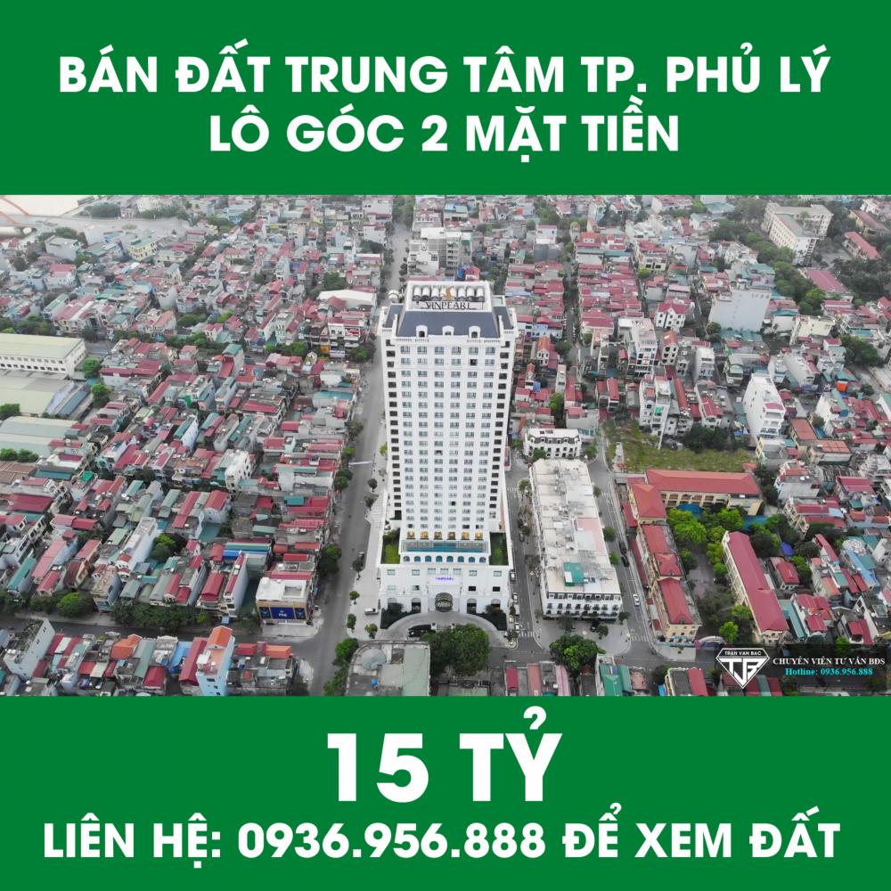 Chính chủ bán lô đất 2 mặt tiền kinh doanh trung tâm thành phố Phủ Lý, Hà Nam