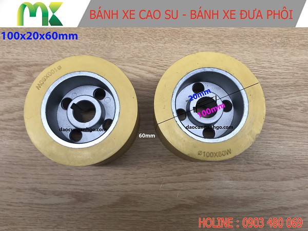 Bánh xe đưa phôi Ø100 x Ø20 x 60mm