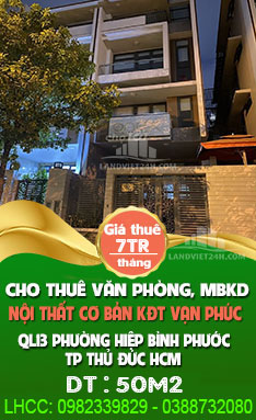 Cho thuê văn phòng hoặc sinh hoạt ở lầu 2 tại Dự án Vạn Phúc city