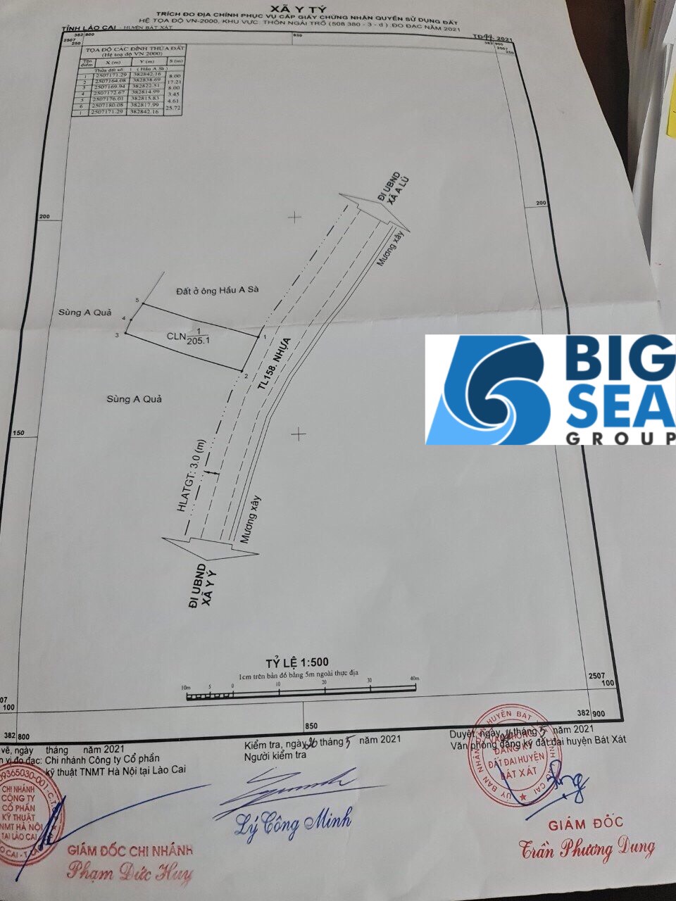 Lô đất 205m2. Vị trí Vàng trung tâm Y Tý. Đã có đo Trích Lục Huyện BÁT XÁT.