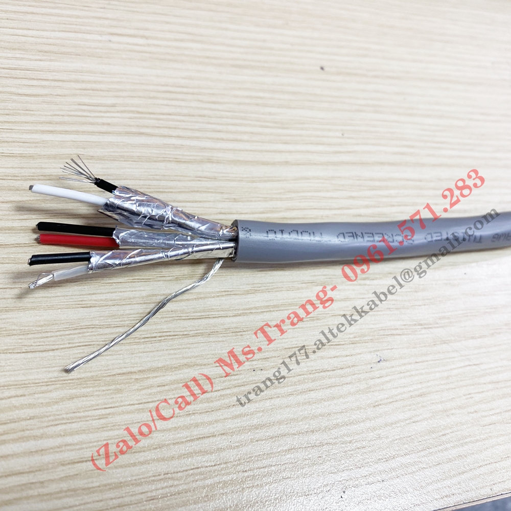 Cáp tín hiệu vặn xoắn chống nhiễu 16awg, 18awg