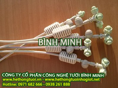 Hệ thống phun sương tưới cây, giải pháp hay cho vườn cây nhà bạn, vòi phun sương mù