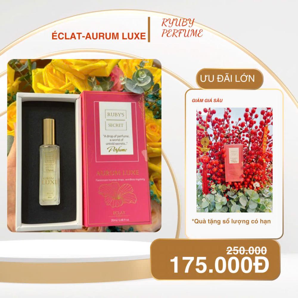 Nước hoa bodymist Ruby's Secret Éclat-Aurum Luxe 20ml hàng chính hãng sale giảm