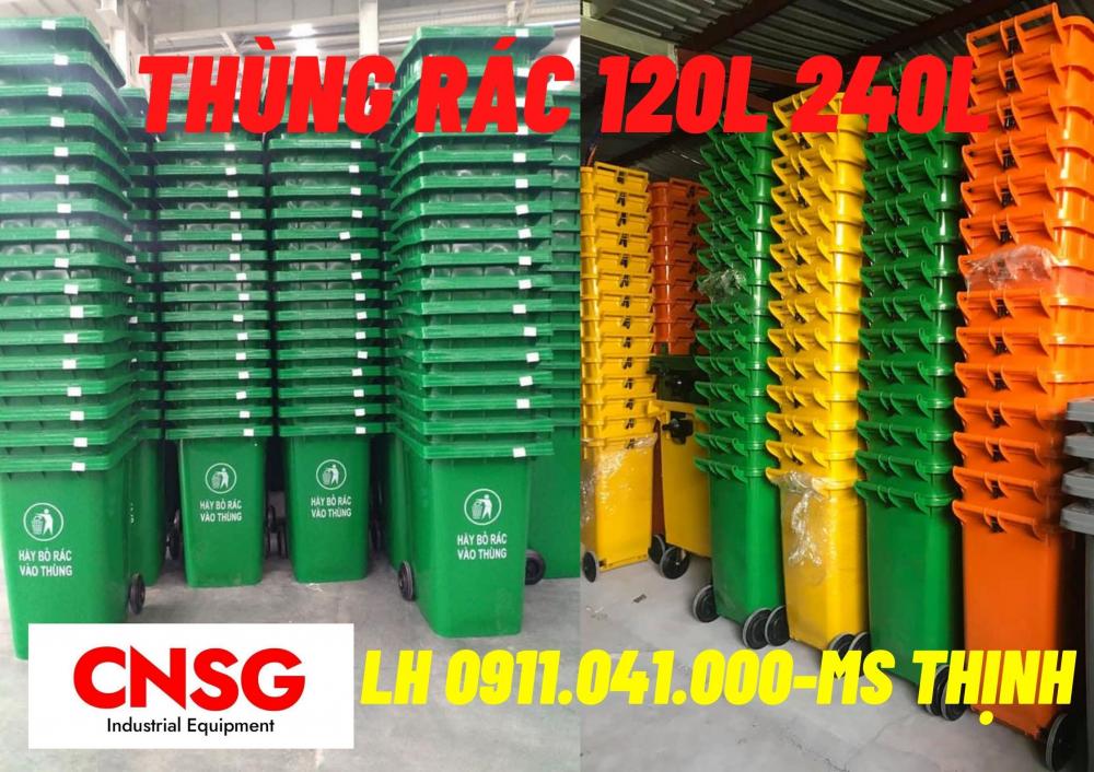 Địa chỉ bán thùng rác 120lit 240lit 660lit giá rẻ cần thơ lh 0911041000