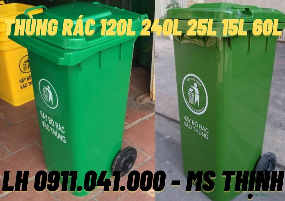 Thùng rác nhựa 120lit 240lit 660lit lh 0911.041.000