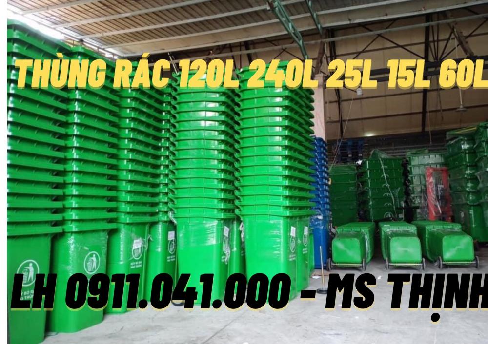 Thùng rác công cộng-thùng rác 120lit 240lit sỉ lẻ lh 0911.041.000