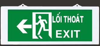 đèn thoát hiểm exit cảnh báo và chỉ dẫn khi có sự cố cho mọi người