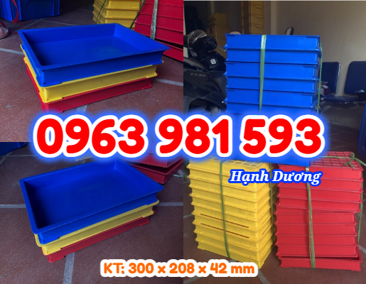 Khay nhựa đặc BL006, sóng nhựa bít