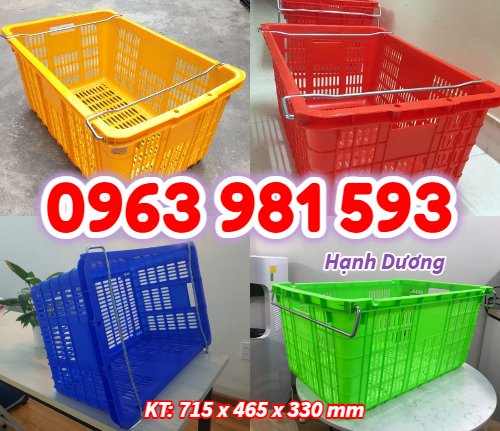 Sọt quai sắt, sọt nhựa rỗng HS011