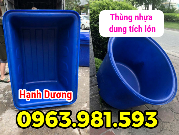 Thùng nhựa dung tích lớn, thùng nhựa nuôi cá 