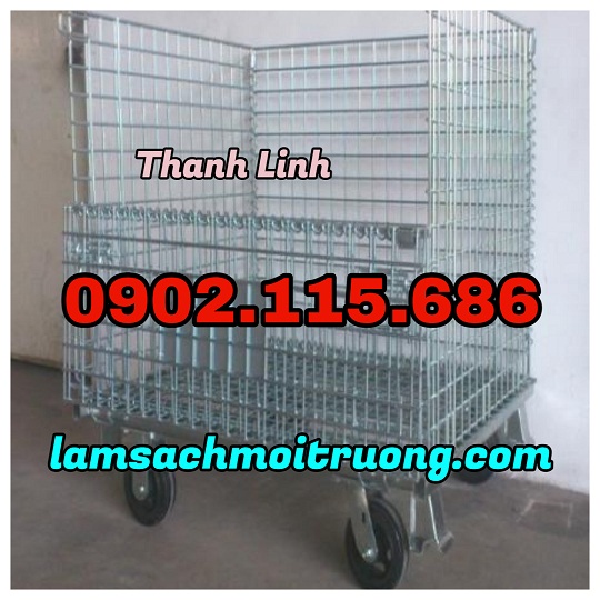 Lồng sắt trữ hàng, long tru hang, lồng thép có bánh xe, lồng thép trữ hàng tại Hà Nội,lồng