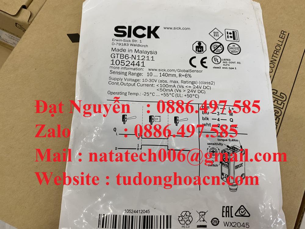 GTB6-N1211 1052441 cảm biến chính hãng Sick mới 100% 