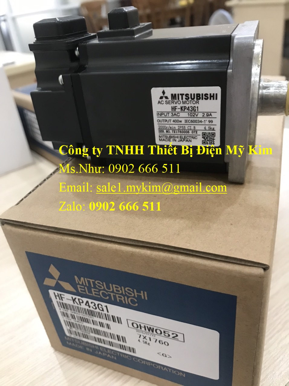 AC Servo Motor Mitsubishi HF-KP43G1 chính hãng giá tốt