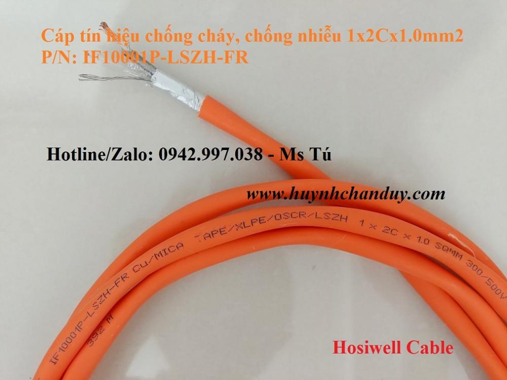 P/N: IF10001P-LSZH-FR - Cáp tín hiệu chống cháy 1x2Cx1.0mm2, 500m/cuộn