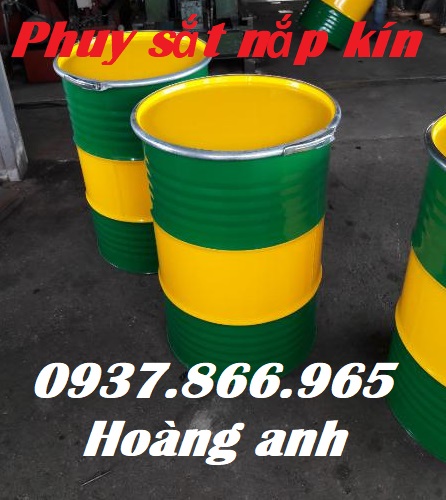 Giá phuy sắt, phuy sắt đựng dầu thải, phuy sắt cũ