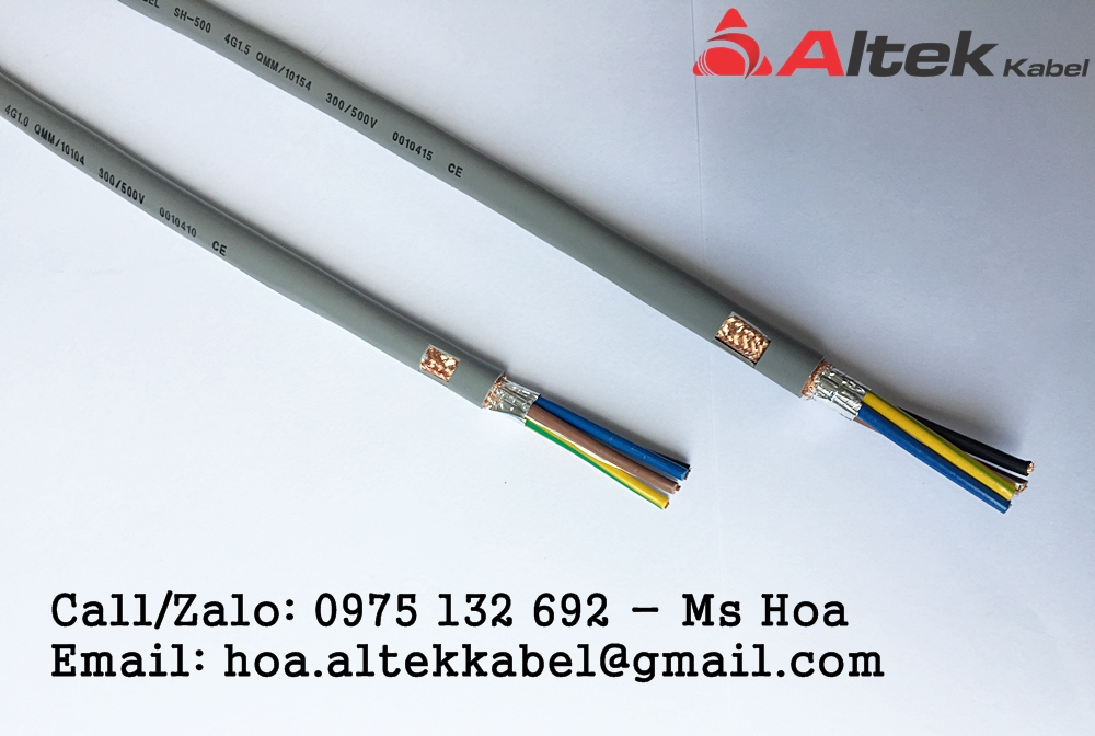 Cáp điều khiển 4x0.5, 4x0.75, 4x1.0, 4x1.5 (4 cores control cable)