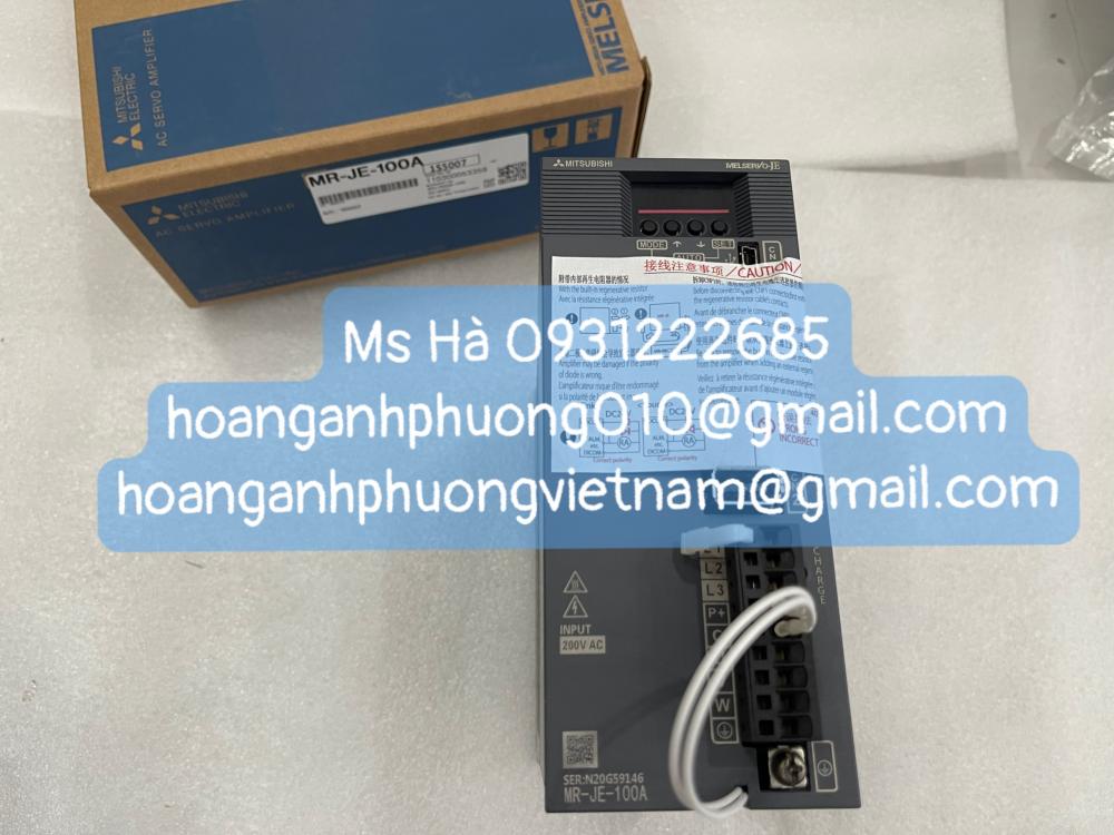 Servo driver MR-JE-100A mitsubishi mới, giá cạnh tranh 