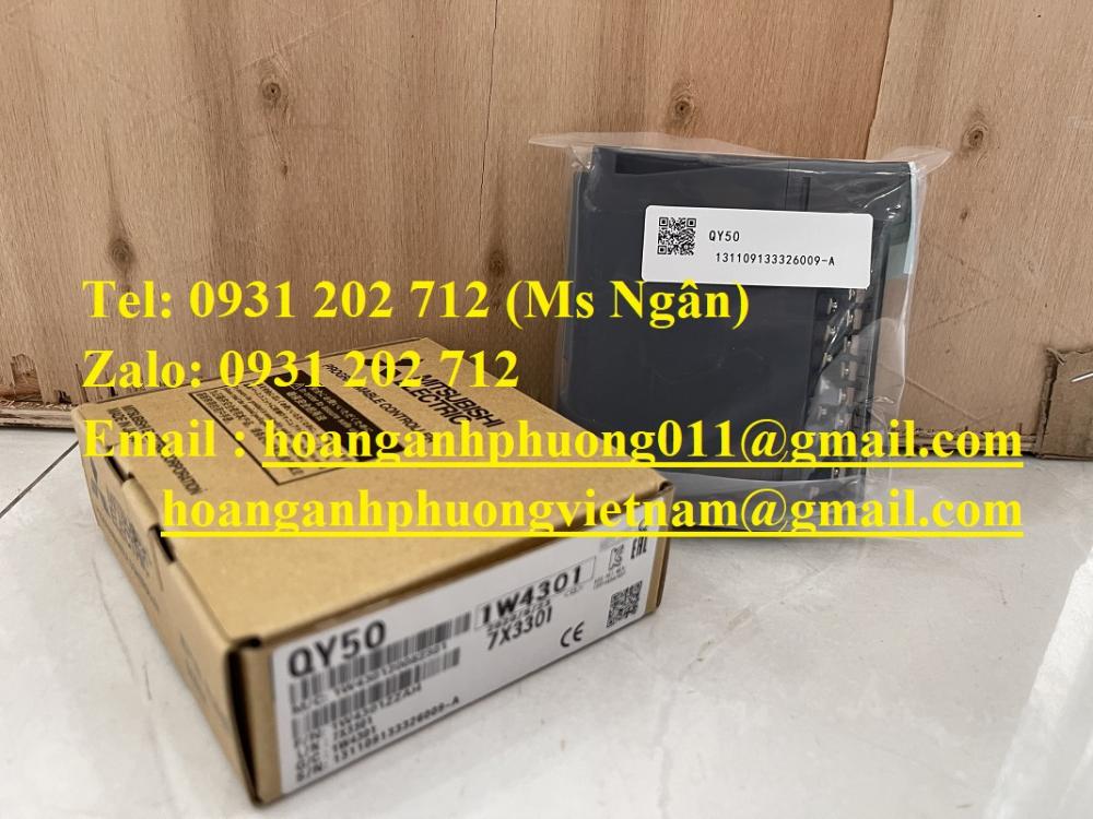 QY50 Module Mitsubishi 16 đầu ra - 0.5A/cổng - 12-24V DC - 1ms