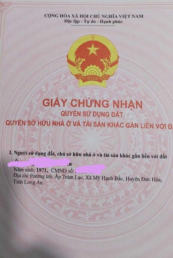 Bán Đất 5x40m ngay UBND xã Mỹ Hạnh Đức Hòa giá 1.2 tỷ 