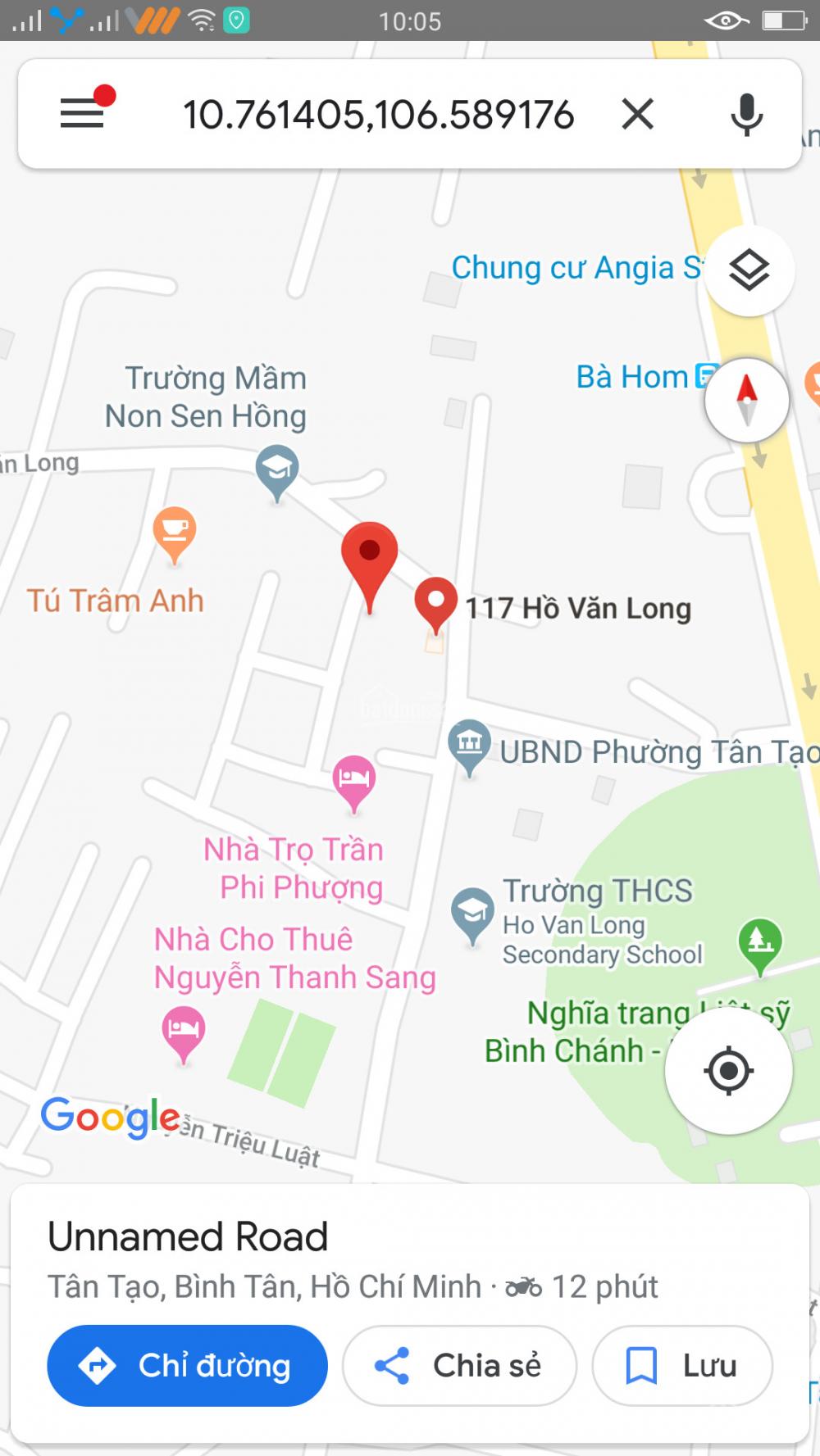 Chính chủ cần tiền bán gấp dãy nhà trọ 4x20m, đường Hồ Văn Long, Phường Tân Tạo, Bình Tân