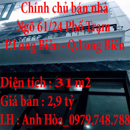 Chính chủ bán nhà Phường Long Biên Quận Long Biên