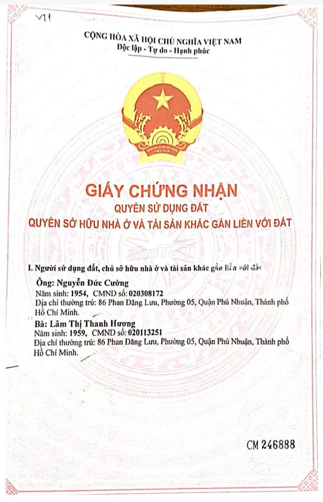 Chính chủ cần Bán Nhà Mặt Tiền Phan Đăng Lưu ở Quận Phú Nhuận, TP Hồ Chí Minh