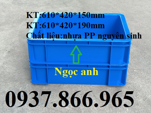 Thùng nhựa đặc, khay nhựa, khay nhựa công nghiệp, thùng nhựa b12