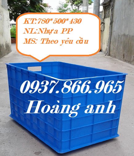 Thùng nhựa vận chuyển hàng hóa.HS 019